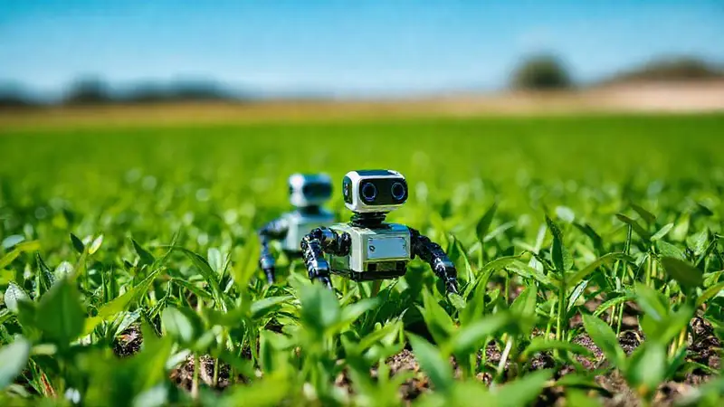 Nanorobots vigilando el crecimiento de plantas