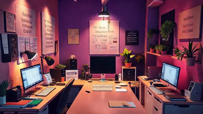 Espacio ordenado que fomenta creatividad y productividad