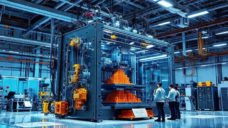 Impresora 3D avanzada en fábrica innovadora