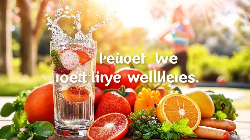 Vida saludable con agua y ejercicio al aire