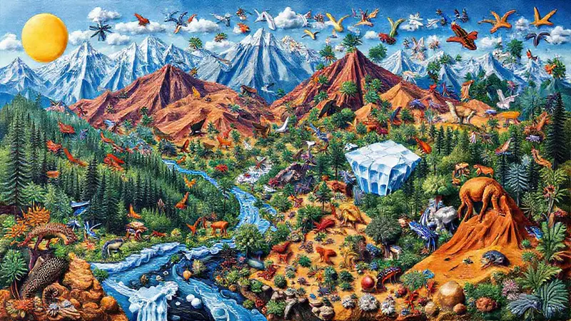 Ecosistemas vibrantes con diversidad y barreras geográficas