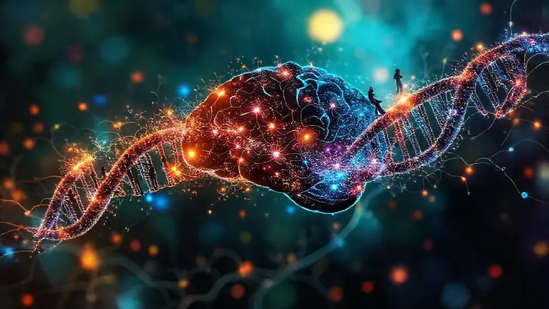 ADN y cerebro en una sinfonía visual