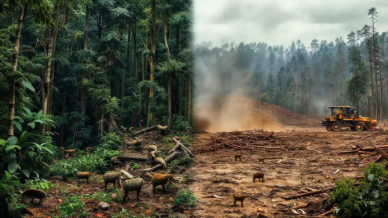Desigualdad entre naturaleza viva y destrucción