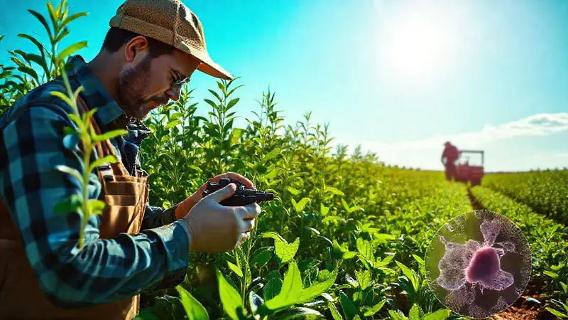 Agricultura avanzada con tecnología y naturaleza