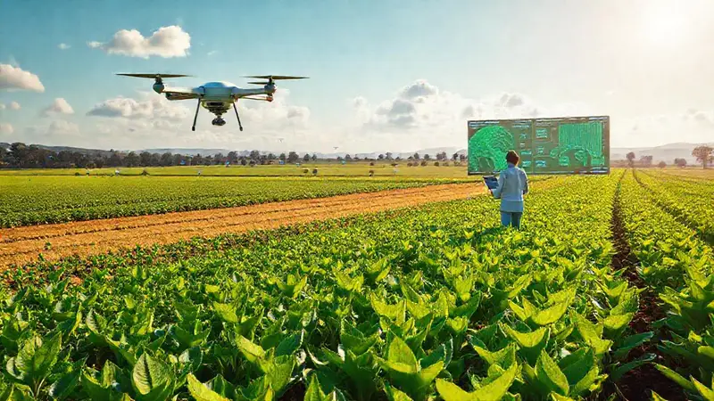 Futuro agrícola: drones y tecnología avanzada