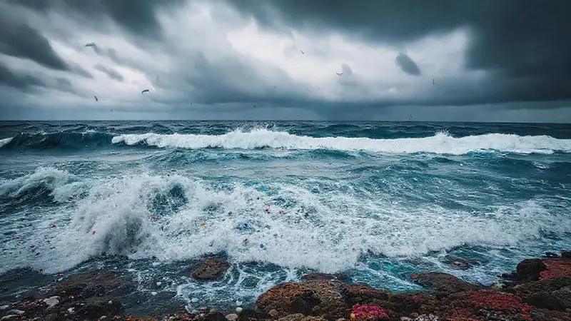 Oceano contaminado perjudica vida marina