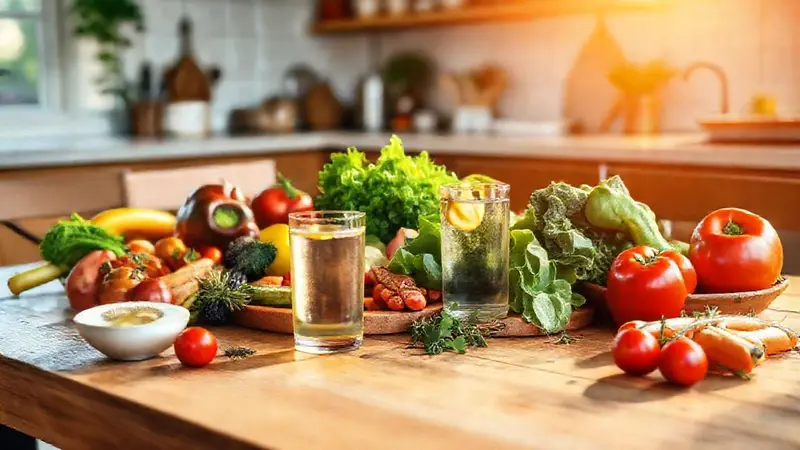 Comida saludable en un ambiente acogedor