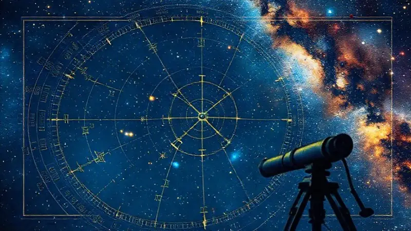 Mapa estelar para navegación y exploración espacial
