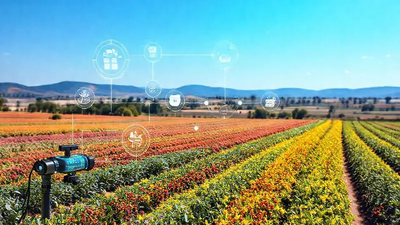 Agricultura innovadora y tecnología interconectada
