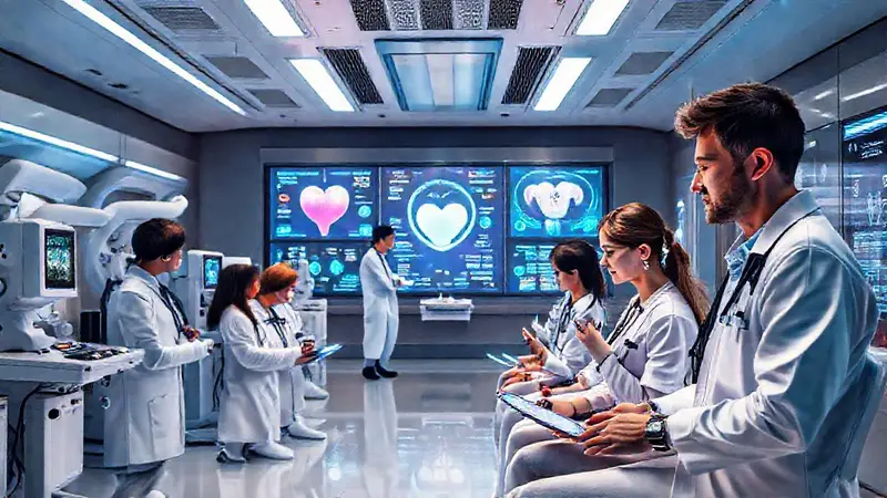 Dispositivos médicos innovadores en un hospital moderno