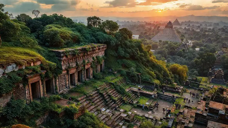 Ruinas antiguas envueltas en misterio y belleza