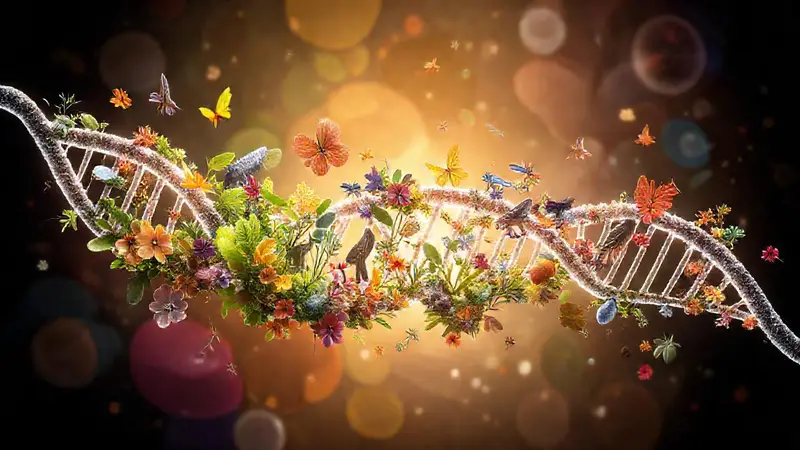 Evolución visual de vida y naturaleza