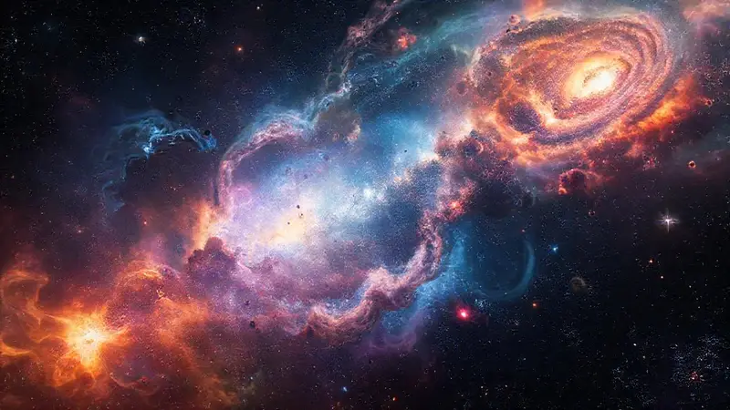 Explosión cósmica de colores y belleza impresionante
