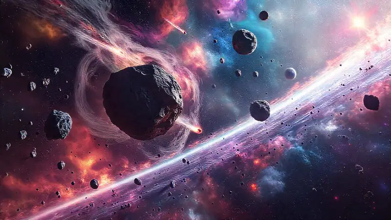 Un impresionante cinturón de asteroides cósmico