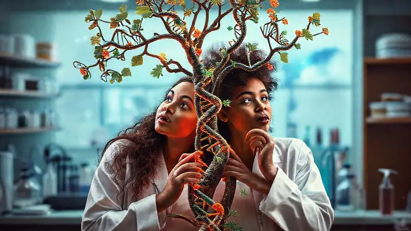 Gemelos exploran la conexión genética en laboratorio