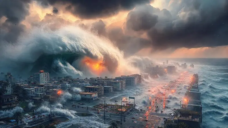 Huracán causa evacuaciones y caos en ciudad costera