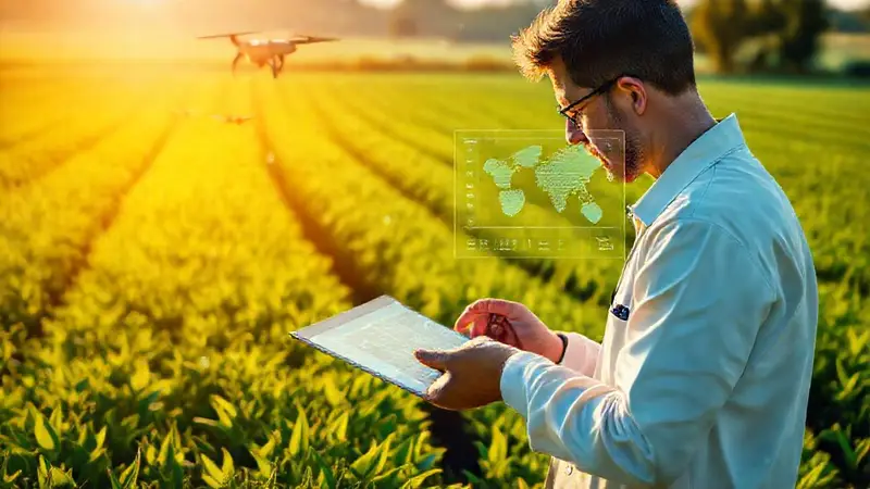 Científico utiliza tecnología para agricultura sostenible