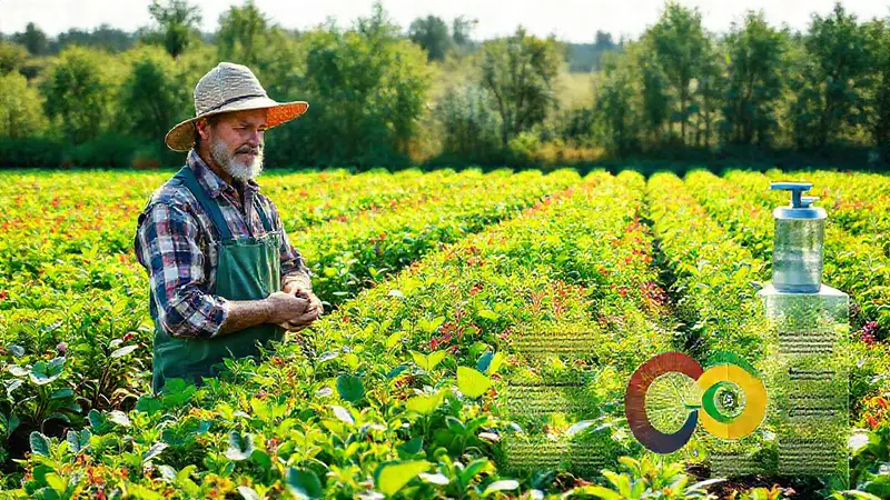 Granjeros implementan prácticas sostenibles en campos verdes