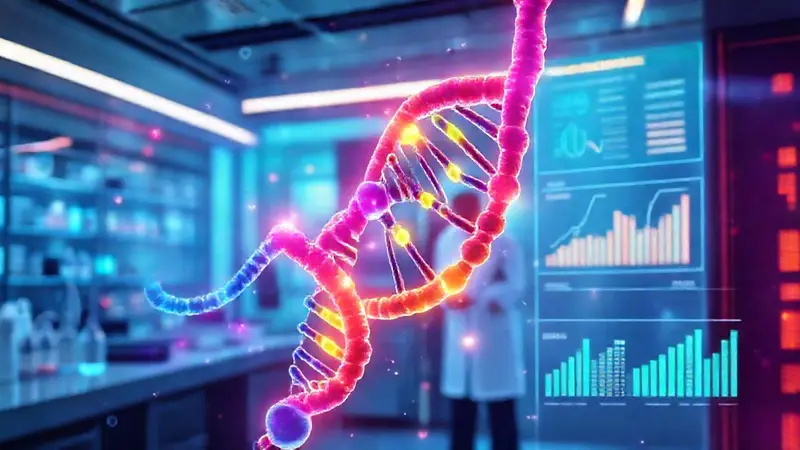 Ciencia y genética en un lab futurista