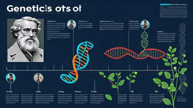 Infografía educativa sobre genética y evolución