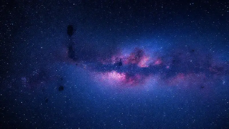 Espectacular vista de la galaxia en el espacio