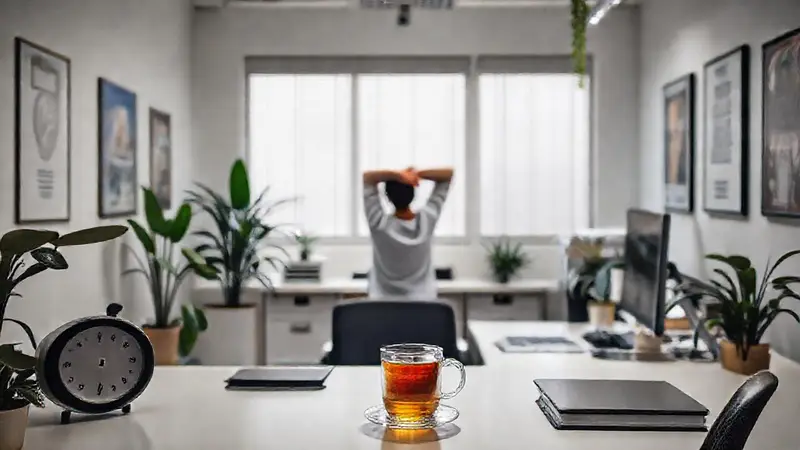 Oficina tranquila y organizada, ideal para trabajar