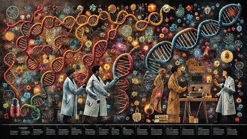 Collage de ADN y avances en genética