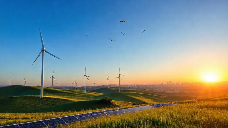 Energía ecológica en armonía con la naturaleza