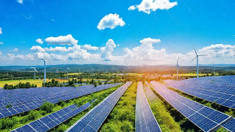 Energía renovable en un paisaje armonioso