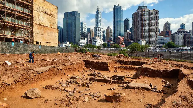 Arqueología urbana revela contrastes entre pasado y presente