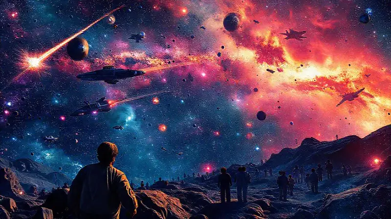 Paisaje cósmico fusiona ciencia ficción y cine