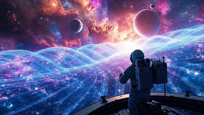 Astronautas observan ondas gravitacionales en el espacio