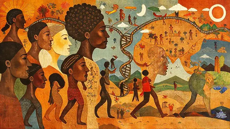 Diversidad étnica y cultural en arte abstracto