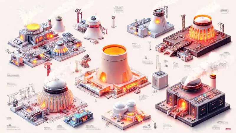 Modelos de reactores nucleares con diseños modernos