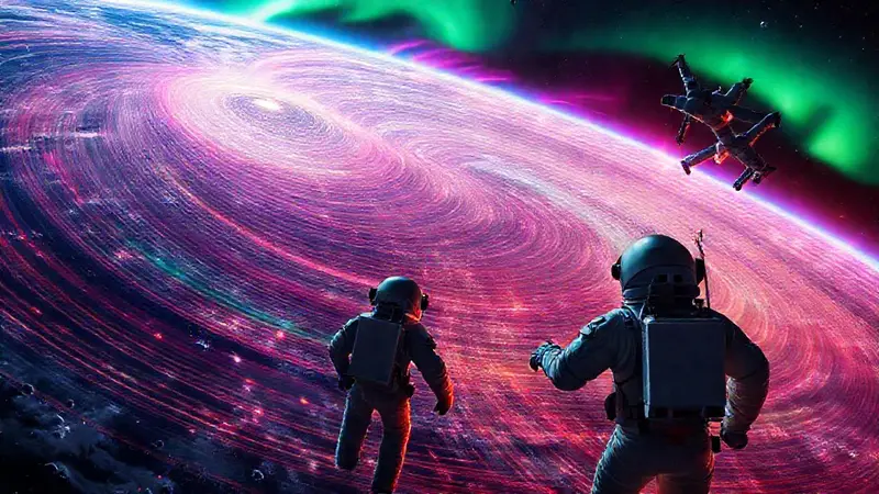 Exploración espacial y auroras en el universo