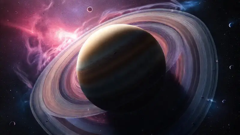 Espectacular vista de los anillos de Saturno
