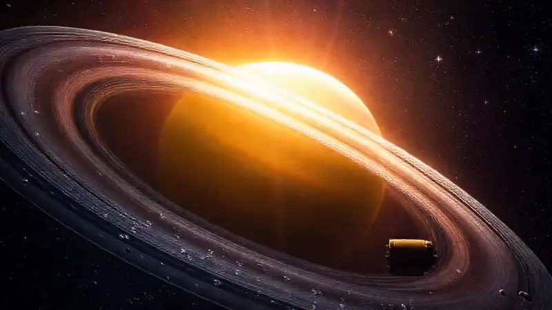 Impresionante vista de Saturno y sus anillos