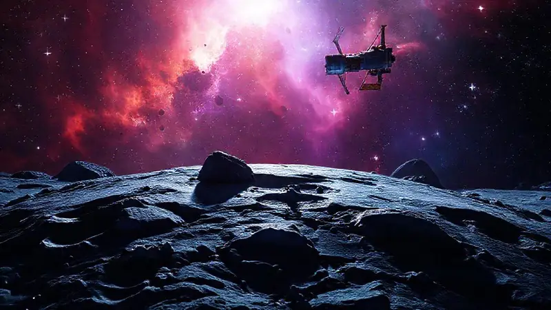 Philae aterriza en un cometa en el espacio