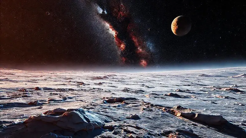 Exploración del helado Plutón y el espacio