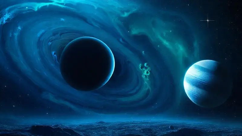 Neptuno y Urano brillan en el cosmos