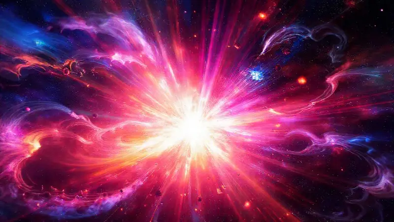Explosión de rayos gamma y colores cósmicos