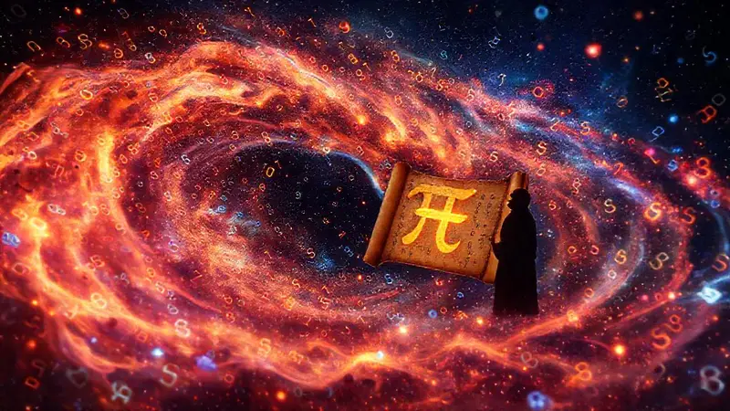 Galaxia numérica que evoca la matemática