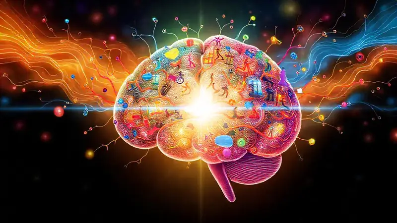 Cerebro vibrante con ejercicio y salud