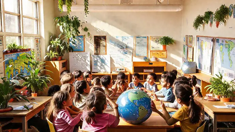 Aula diversa y colaborativa sobre medio ambiente