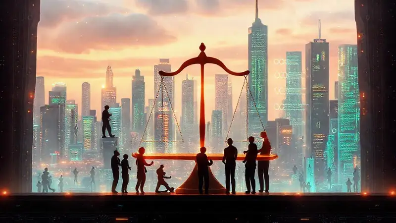 Escala ética en una ciudad futurista colaborativa