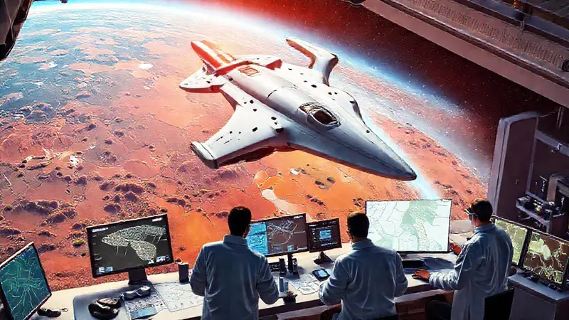 Nave espacial futurista simboliza innovación en ingeniería