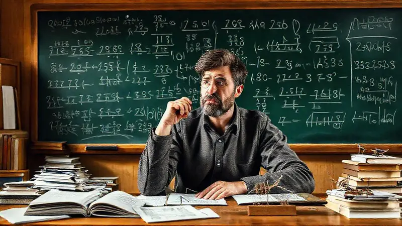 Matemático concentra en ecuaciones en clase