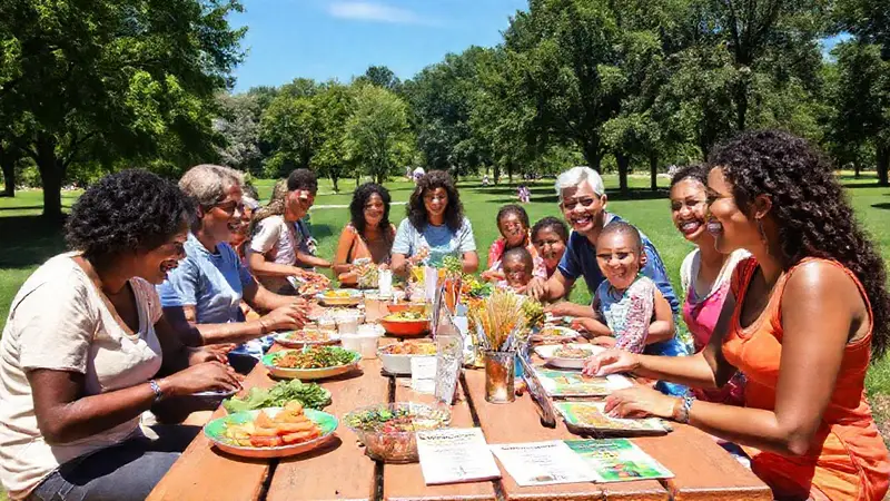 Actividad al aire libre en un parque