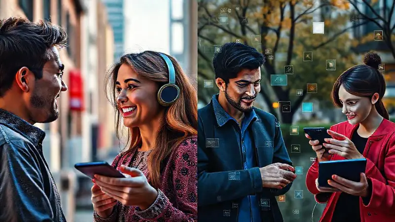 Comunicación cara a cara vs. interacciones digitales