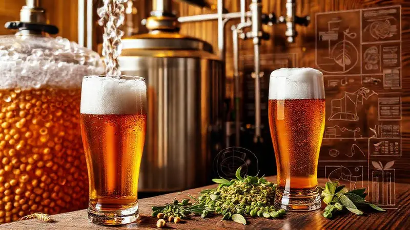 Proceso de elaboración de cerveza y ingredientes